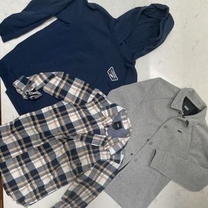 Vans hoodie, jacket and flannel shirt